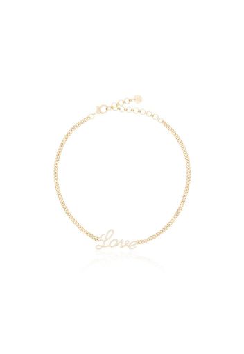 Choker in oro 18kt con pendente Love