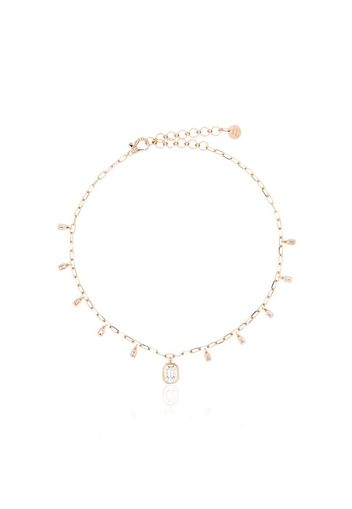 Collana con pendenti in oro rosa 18kt e diamanti