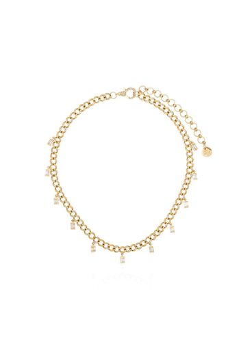 18kt yellow gold diamond link choker