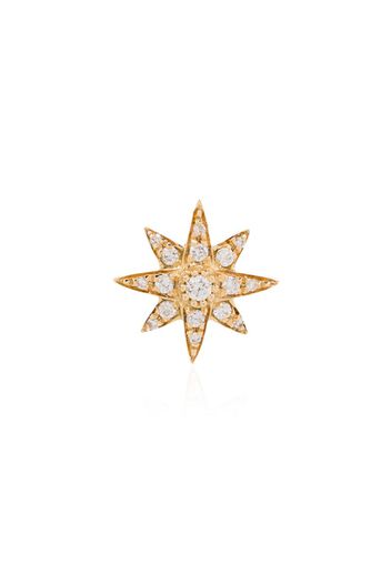 18K yellow gold Mini Starburst diamond earring