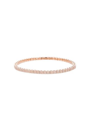 18K rose gold diamond studded bracelet