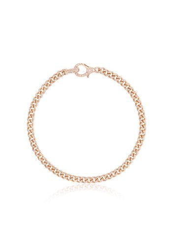 Bracciale in oro rosa 18kt con pavé di diamanti