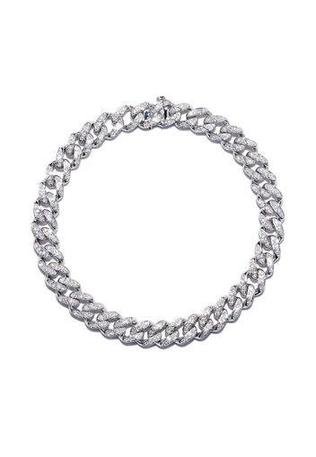 SHAY 18K white gold diamond chain bracelet - Argento