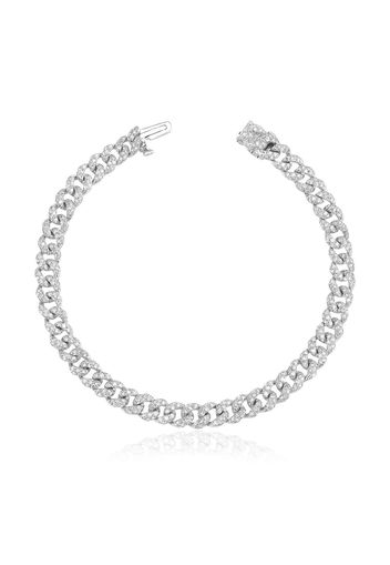 SHAY 18K white gold pavé diamond bracelet - Argento