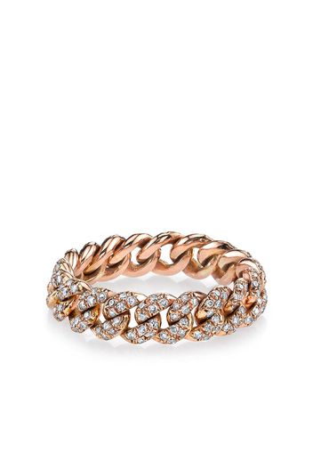 SHAY Anello in oro rosa 18kt con mini pavé di diamanti