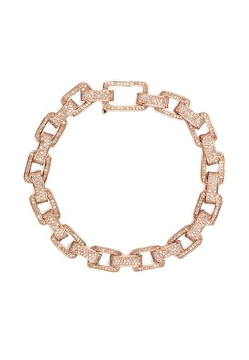 SHAY Bracciale Deco in oro rosa 18kt con diamanti