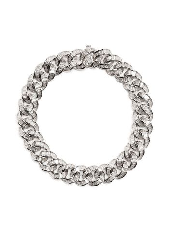 SHAY Bracciale a catena in oro bianco 18kt con diamanti - TWO TONE