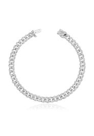 SHAY 18K white gold pavé diamond bracelet - Argento