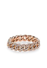 SHAY Anello in oro rosa 18kt con mini pavé di diamanti