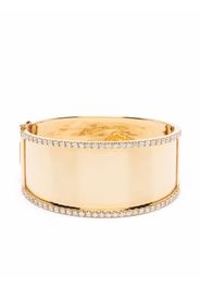 SHAY Bracciale Jumbo Nameplate rigido in oro 18kt con diamanti