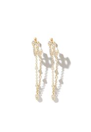 SHAY 18kt yellow gold diamond hoop earrings - Oro