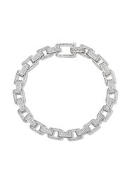 SHAY 18kt white gold chain-link diamond bracelet - Argento