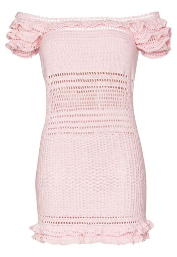 Saachi off-the-shoulder crocheted dress