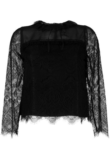 SHIATZY CHEN Blusa con inserti - Nero