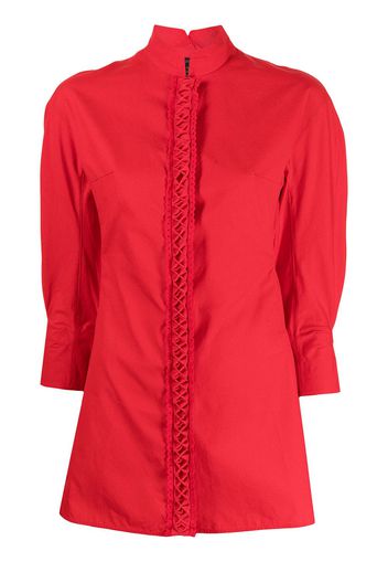 SHIATZY CHEN Camicia con colletto alla coreana - Rosso