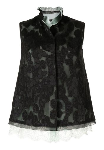 SHIATZY CHEN Top con motivo jacquard - Nero