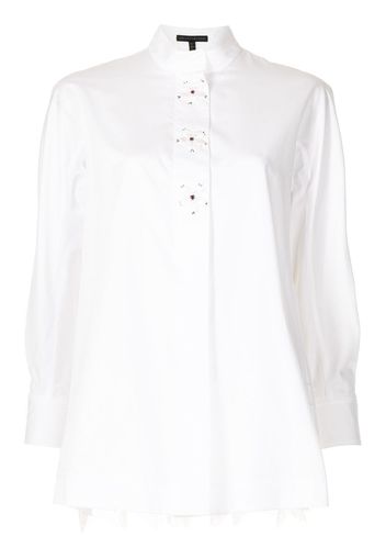 SHIATZY CHEN Camicia con inserti in pizzo - Bianco