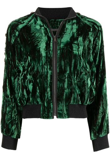 SHIATZY CHEN Bomber con decorazione - Verde