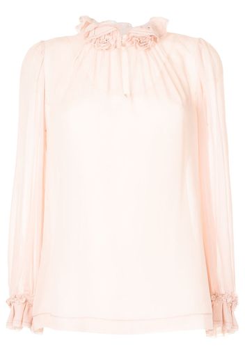 SHIATZY CHEN Blusa con ruches - Rosa