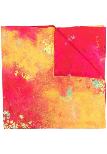 SHIATZY CHEN Foulard con stampa - Rosso