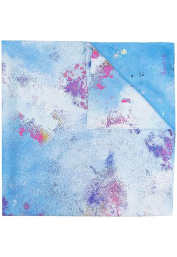 SHIATZY CHEN Foulard a fiori - Blu