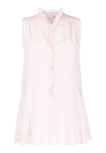 SHIATZY CHEN Blusa smanicata con ruches - Rosa