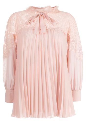 SHIATZY CHEN Blusa plissettata con inserto - Rosa