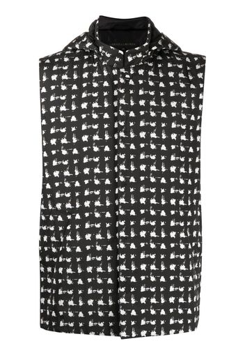 SHIATZY CHEN Gilet con effetto jacquard - Nero