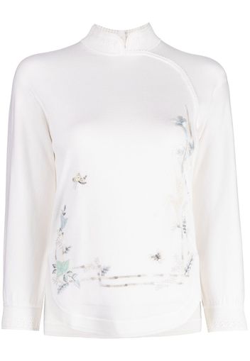 SHIATZY CHEN Maglione a fiori Renascent Collection - Bianco