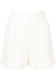 SHIATZY CHEN Shorts a fiori - Bianco