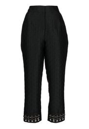 SHIATZY CHEN Pantaloni crop con ricamo - Nero