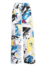 SHIATZY CHEN Pantaloni Dexterity Collection con stampa grafica - Bianco