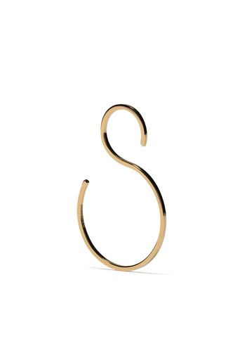 S-shape smooth earring