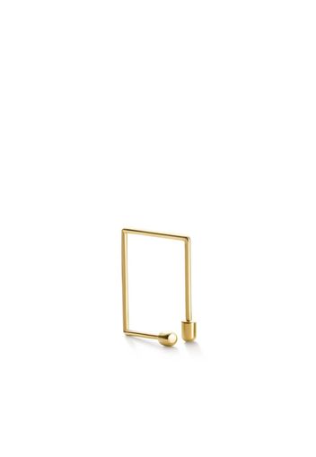 Shihara Orecchino Twist Square 02 in oro giallo 18kt