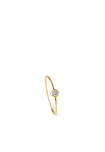 Shihara Orecchino a cerchio One-Stone 02 in oro giallo 18kt con diamante