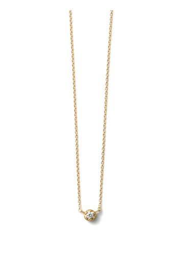 Shihara Collana One Stone in oro giallo 18kt con diamanti