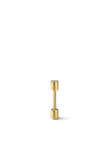 Shihara Orecchino Twist Pin 01 in oro giallo 18kt con diamanti