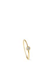 Shihara Orecchino a cerchio One-Stone 01 in oro giallo 18kt con diamante