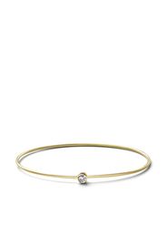 Shihara Bracciale One-Stone Hoop in oro giallo 18kt e diamanti