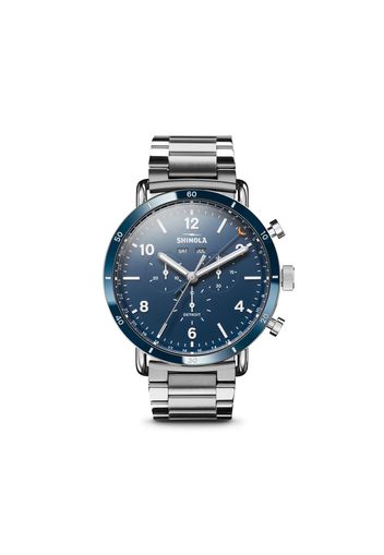 Shinola Orologio Canfield Sport Chronograph 45mm - Blu