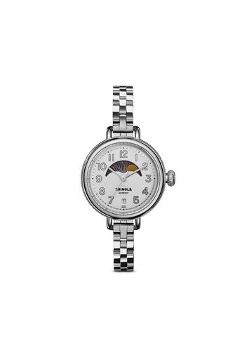 Shinola Orologio Birdy Moon Phase 34mm - Argento