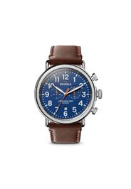 Shinola Orologio The Runwell Chronograph 47mm - Blu