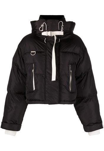 Shoreditch Ski Club Willow cropped puffer jacket - Nero
