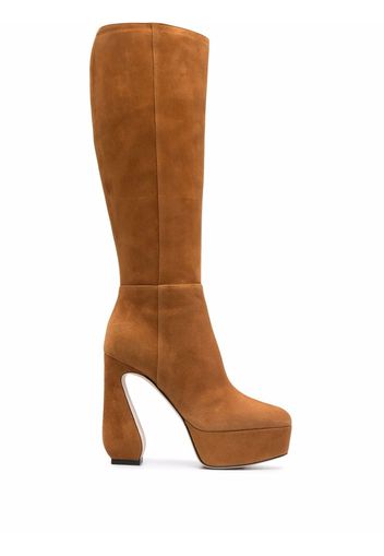 Si Rossi heeled suede boots - Marrone