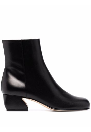 Si Rossi low-heel leather boots - Nero