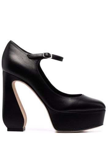 Si Rossi high-heel buckled pumps - Nero