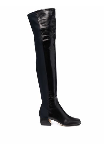 Si Rossi thigh-high leather boots - Nero