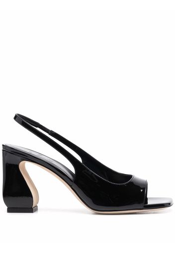 Si Rossi 80mm open-toe slingback sandals - Nero