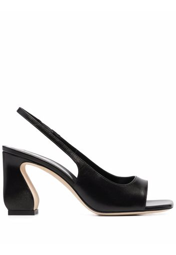 Si Rossi curved-heel sling-back shoes - Nero