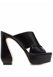 Si Rossi platform-heel mules - Nero